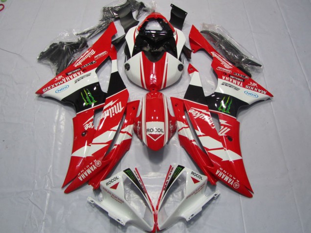 2008-2016 White Red Glossy Black Green Monster Rocol Milwaukee Maxxis Yamaha YZF R6 Motorcycle Fairings Australia