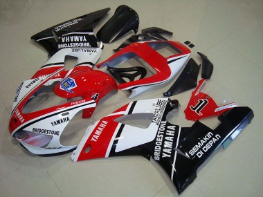 1998-1999 Black Red Stickers Yamaha YZF R1 Motorcycle Fairings Australia