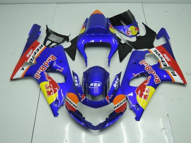 2000-2002 Blue Red Bull Suzuki GSXR 1000 Motorcycle Fairings Australia