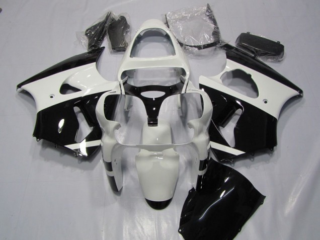 2000-2002 White Black Kawasaki Ninja ZX6R Motorcycle Fairings Australia