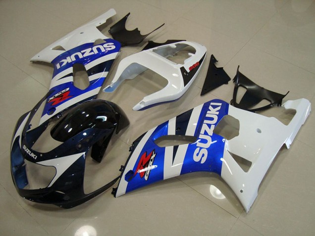 2001-2003 Blue White Suzuki GSXR750 Motorcycle Fairings Australia