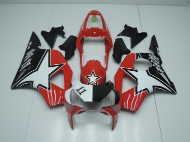 2002-2003 Black Red Star Honda CBR900RR 954 Motorcycle Fairings Australia