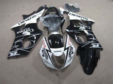 2003-2004 Black White Motul Suzuki GSXR1000 Motorcycle Fairings Australia