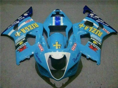 2003-2004 Blue Suzuki GSXR 1000 Motorcycle Fairings Australia