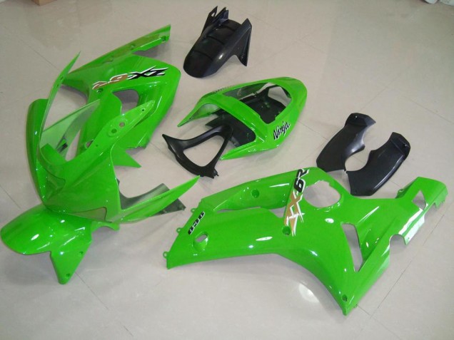 2003-2004 Green Kawasaki Ninja ZX6R Injection Fairing Kit Australia