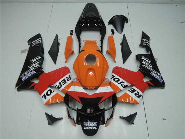 2003-2004 Orange Red Black Honda CBR600RR Motorcycle Fairings Australia