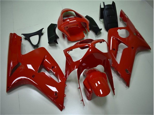 2003-2004 Red Kawasaki Ninja ZX6R Motorcycle Fairings Australia