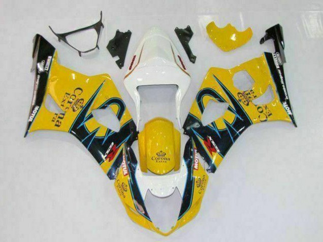 2003-2004 Yellow Suzuki GSXR 1000 Motorcycle Fairings Australia