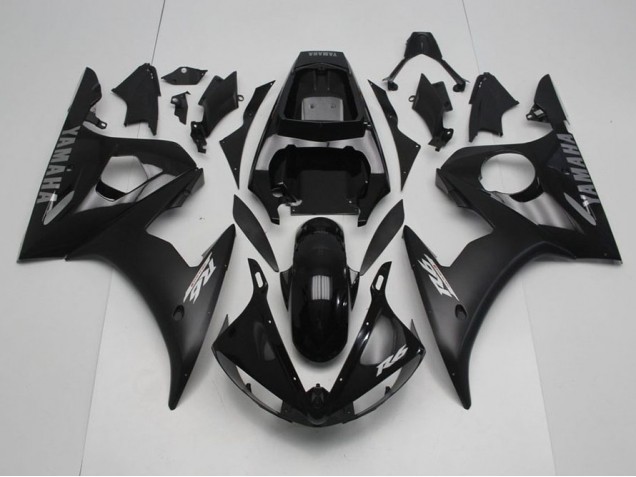 2003-2005 Black with Silver Decals Yamaha YZF R6 Motorcycle Fairings Australia