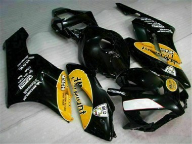 2004-2005 Yellow Black Honda CBR1000RR Motorcycle Fairings Australia