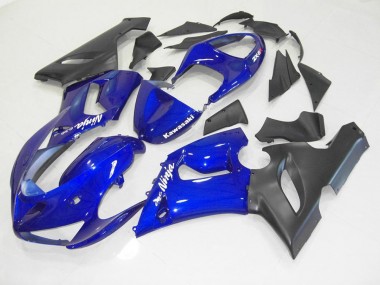 2005-2006 Blue Black Kawasaki Ninja ZX6R Motorcycle Fairings Australia