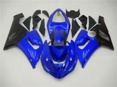2005-2006 Blue Kawasaki Ninja ZX6R Injection Fairing Kit Australia