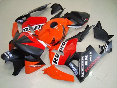 2005-2006 Matte Black Repsol Race Honda CBR600RR Motorcycle Fairings Australia
