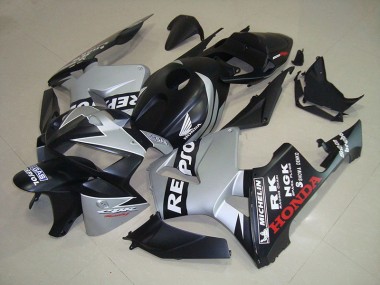 2005-2006 Matte Black Silver Repsol Honda CBR600RR Motorcycle Fairings Australia