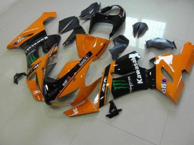 2005-2006 Orange Monster Kawasaki Ninja ZX6R Motorcycle Fairings Australia