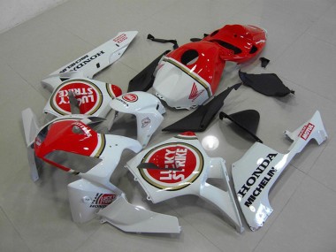 2005-2006 Pearl White Lucky Strike Honda CBR600RR Motorcycle Fairings Australia