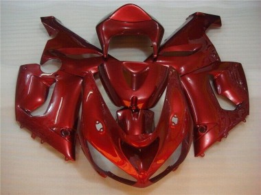 2005-2006 Red Kawasaki Ninja ZX6R Injection Fairing Kit Australia
