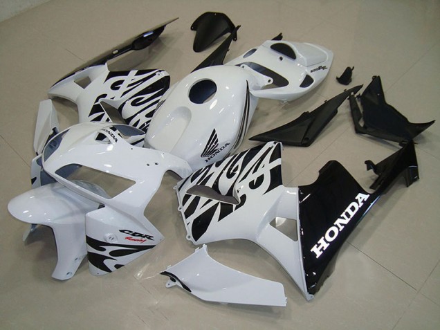 2005-2006 White Black Honda CBR600RR Motorcycle Fairings Australia