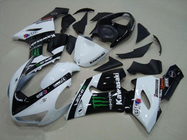 2005-2006 White Monster Kawasaki Ninja ZX6R Motorcycle Fairings Australia