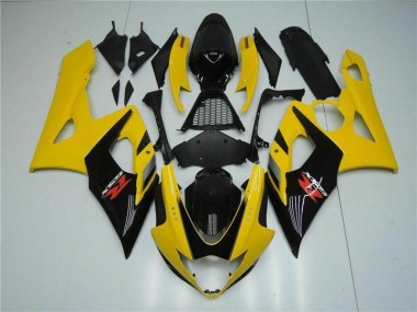 2005-2006 Yellow Suzuki GSXR 1000 Motorcycle Fairings Australia