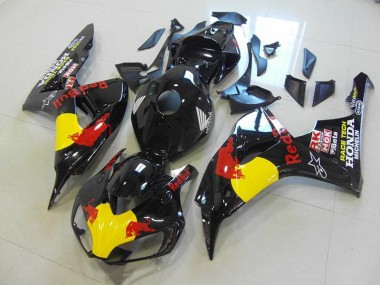 2006-2007 Black Red Bull Honda CBR1000RR Motorcycle Fairings Australia