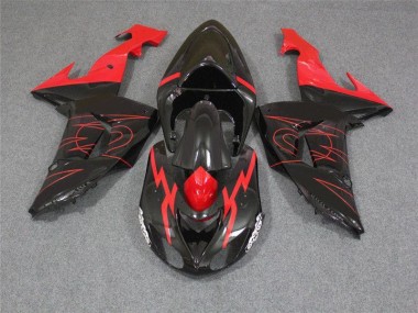 2006-2007 Black Red Kawasaki Ninja ZX10R Motorcycle Fairings Australia