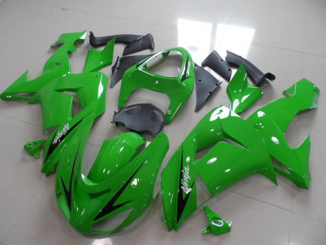 2006-2007 Green Black Arrow Kawasaki Ninja ZX10R Motorcycle Fairings Australia