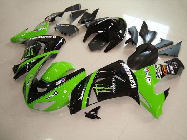 2006-2007 Green Monster Kawasaki Ninja ZX10R Full Fairing Kit Australia