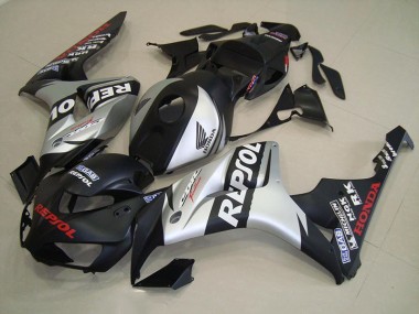 2006-2007 Matte Black Silver Repsol Honda CBR1000RR Motorcycle Fairings Australia