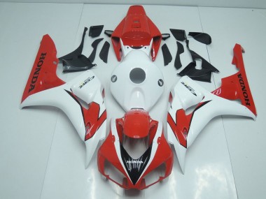 2006-2007 Orange Red and White Honda CBR1000RR Motorcycle Fairings Australia