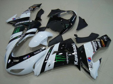2006-2007 White Monster Kawasaki Ninja ZX10R Motorcycle Fairings Australia