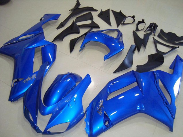 2007-2008 Blue Kawasaki Ninja ZX6R Motorcycle Fairings Australia
