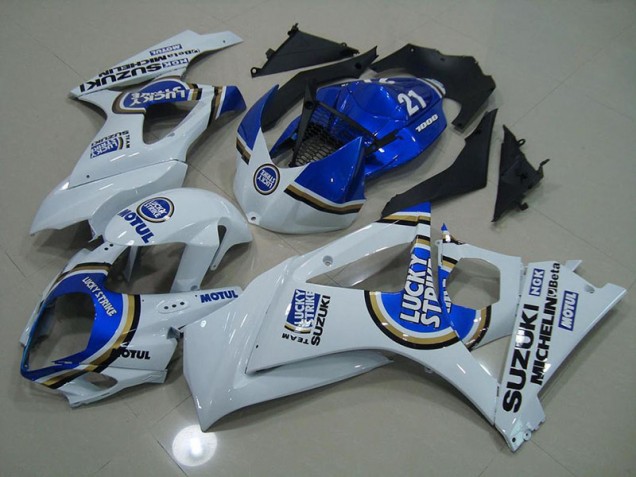 2007-2008 Blue Lucky Strike Suzuki GSXR 1000 Motorcycle Fairings Australia