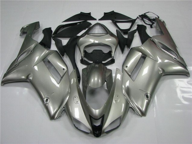 2007-2008 Grey Kawasaki Ninja ZX6R Motorcycle Fairings Australia