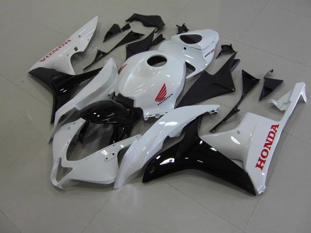 2007-2008 Pearl White Black Honda CBR600RR Motorcycle Fairings Australia