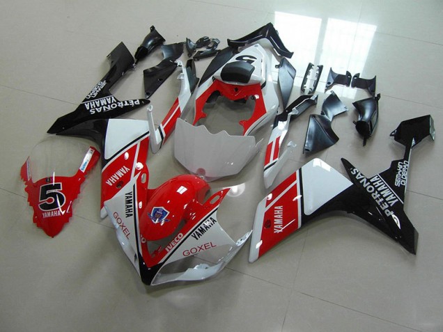 2007-2008 Red White Stickers Yamaha YZF R1 Motorcycle Fairings Australia