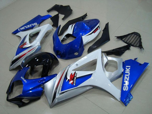 2007-2008 White Blue Suzuki GSXR 1000 Motorcycle Fairings Australia