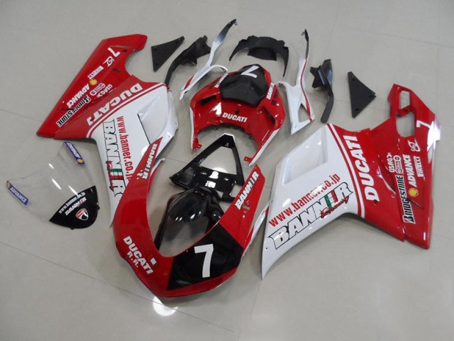 2007-2012 Banner 7 Ducati 848 1098 1198 Motorcycle Fairings Australia