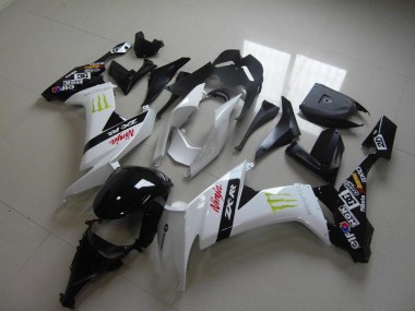 2008-2010 White Monster Kawasaki Ninja ZX10R Motorcycle Fairings Australia
