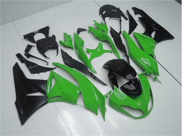 2009-2012 Green Black Kawasaki Ninja ZX6R Motorcycle Fairings Australia