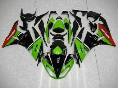 2009-2012 Green Black Red Kawasaki Ninja ZX6R Motorcycle Fairings Australia
