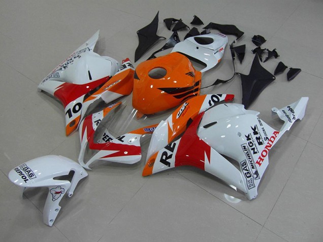 2009-2012 White Repsol Honda CBR600RR Motorcycle Fairings Australia