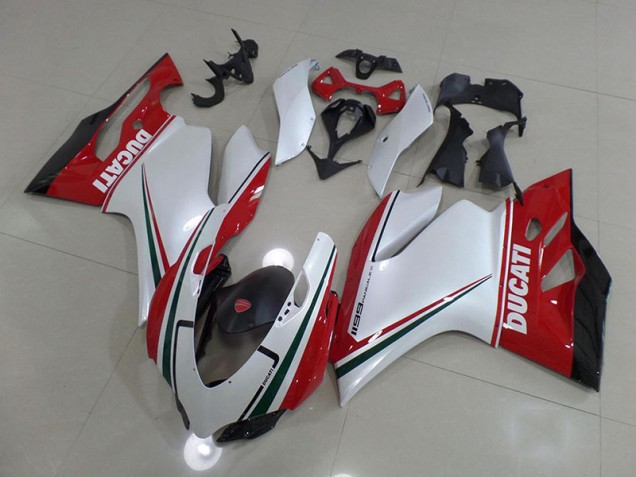 2011-2014 White Red Ducati 1199 Motorcycle Fairings Australia