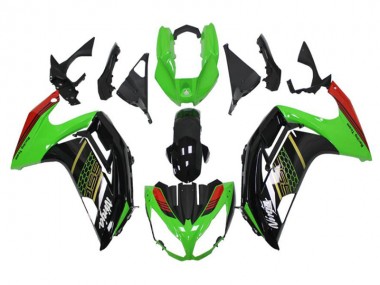 2012-2016 Green Black Kawasaki Ninja EX650 Motorcycle Fairings Australia