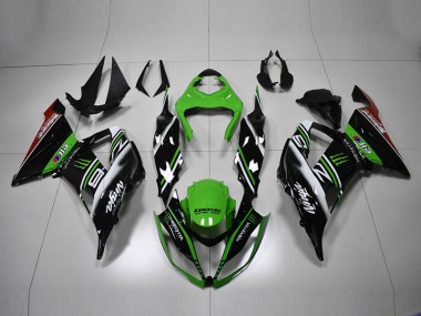 2013-2018 Green Black White Kawasaki Ninja ZX6R Motorcycle Fairings Australia