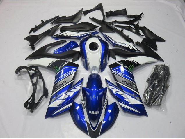 2015-2018 Monster Blue Yamaha YZF R3 Motorcycle Fairings Australia